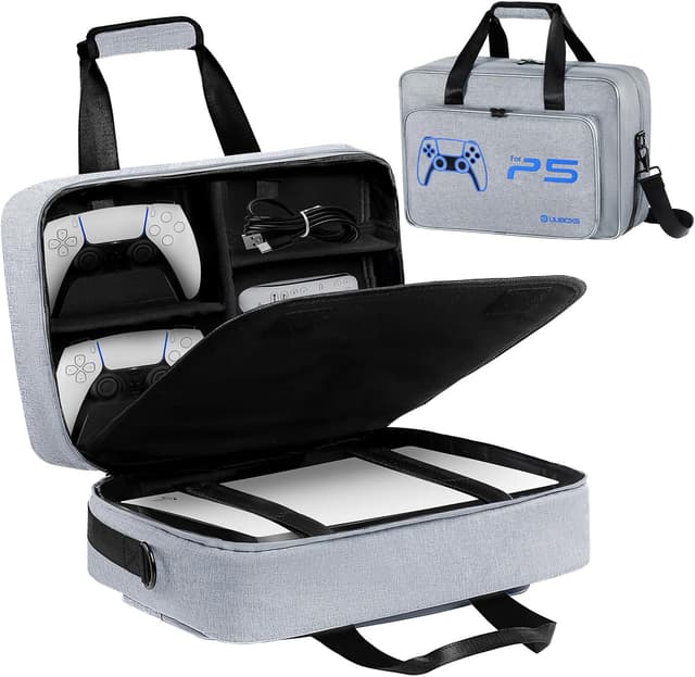 کیف حمل محافظ UUBOXS مخصوص PS5/PS5 Pro/PS5 Slim با ظرفیت بزرگ کیف حمل محافظ UUBOXS مخصوص PS5/PS5 Pro/PS5 Slim با ظرفیت بزرگ