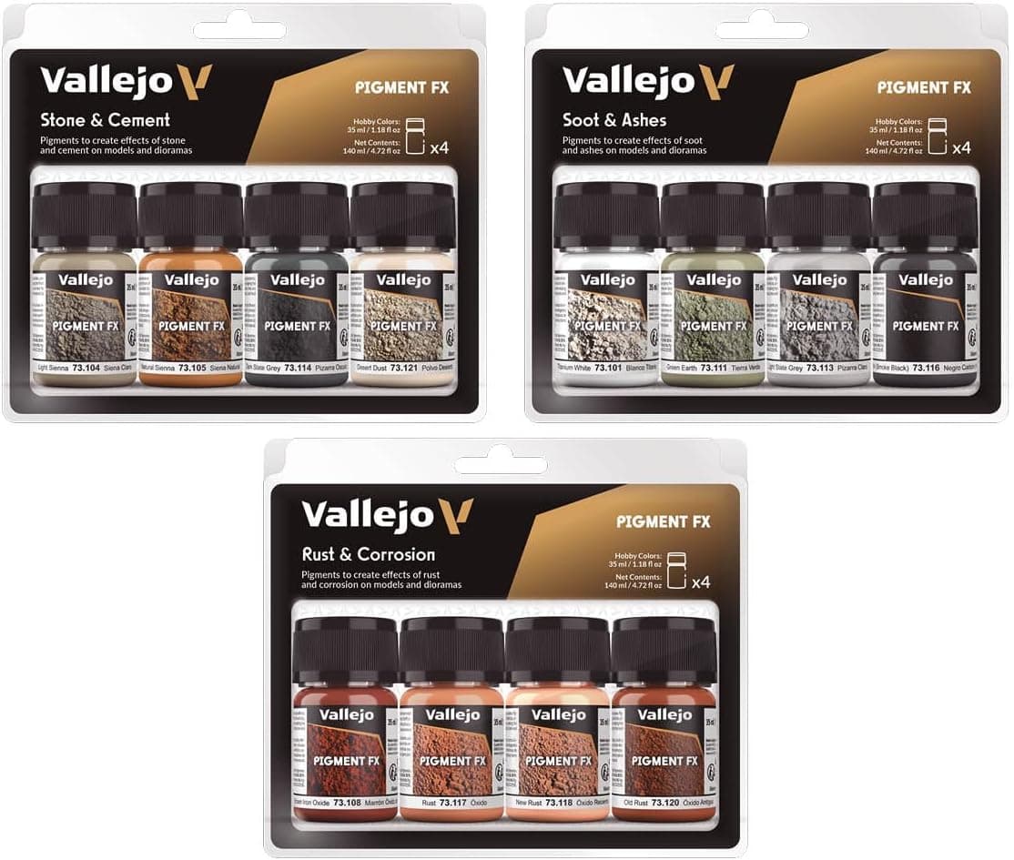 ست پیگمنت Vallejo AV مدل Dust & Dirt بسته 4 عددی 35 ml ست پیگمنت Vallejo AV مدل Dust & Dirt بسته 4 عددی 35 ml