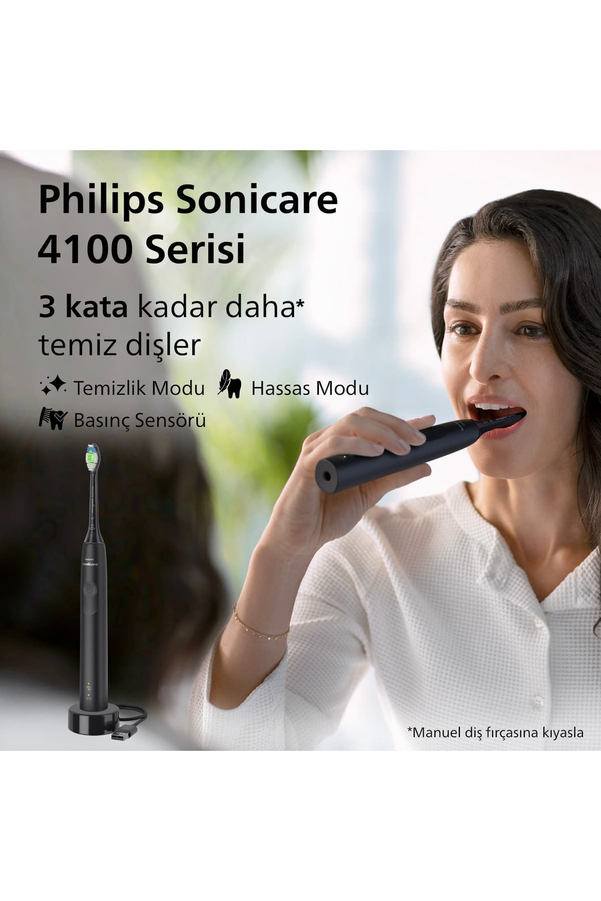 مسواک برقی Philips با پاککنندگی 7 برابری، حسگر فشار و شارژدهی 14 روزه مدل HX3681/54 مسواک برقی Philips با پاککنندگی 7 برابری، حسگر فشار و شارژدهی 14 روزه مدل HX3681/54