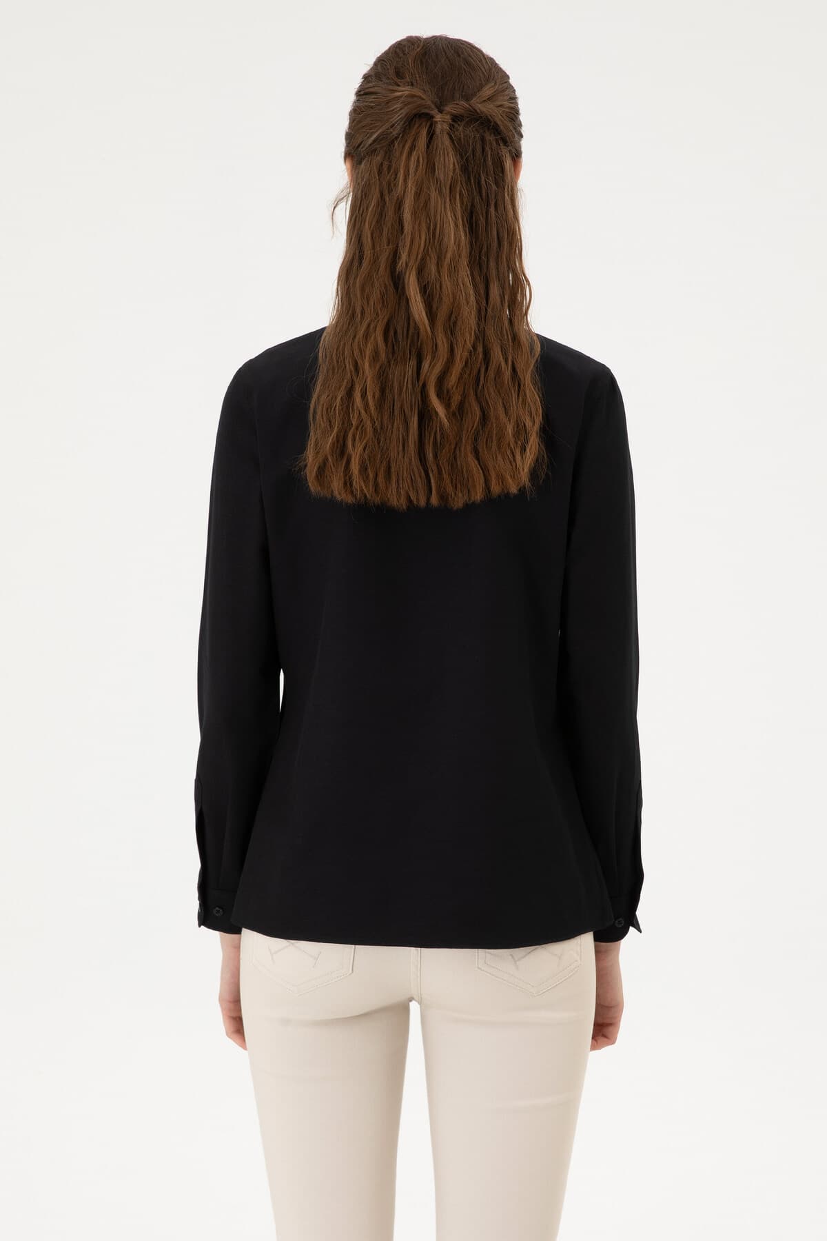 پیراهن زنانه U.S. Polo Assn. مشکی آستین بلند بیسیک مدل 50316711-VR046 پیراهن زنانه U.S. Polo Assn. مشکی آستین بلند بیسیک مدل 50316711-VR046