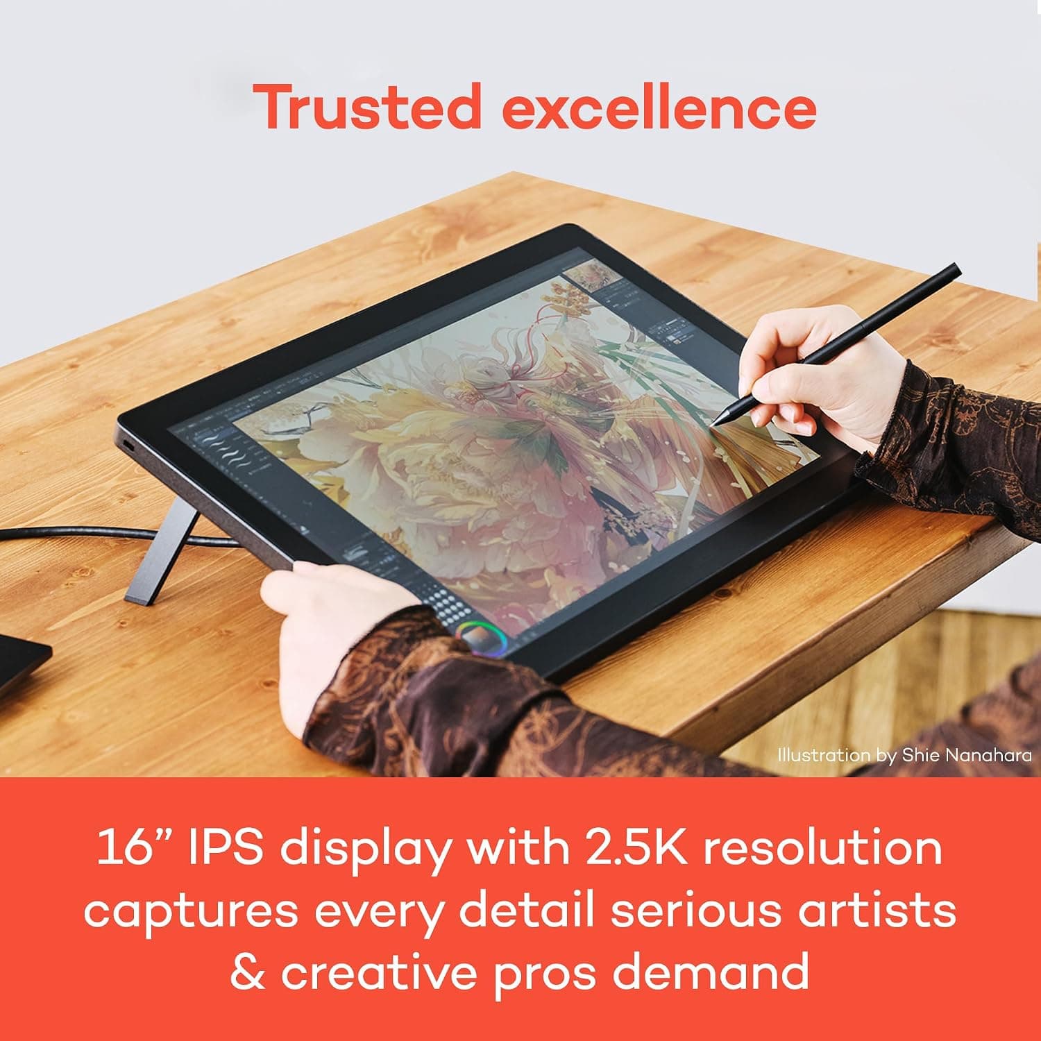 تبلت نقاشی Wacom Cintiq 16 با صفحه نمایش QHD و قلم Pro Pen 3 تبلت نقاشی Wacom Cintiq 16 با صفحه نمایش QHD و قلم Pro Pen 3