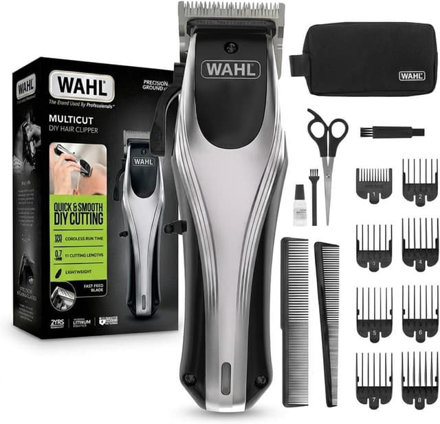 ماشین اصلاح Wahl Multi Cut Pro Lithium همراه با 12 شانه اصلاح مدل 9657-027 ماشین اصلاح Wahl Multi Cut Pro Lithium همراه با 12 شانه اصلاح مدل 9657-027