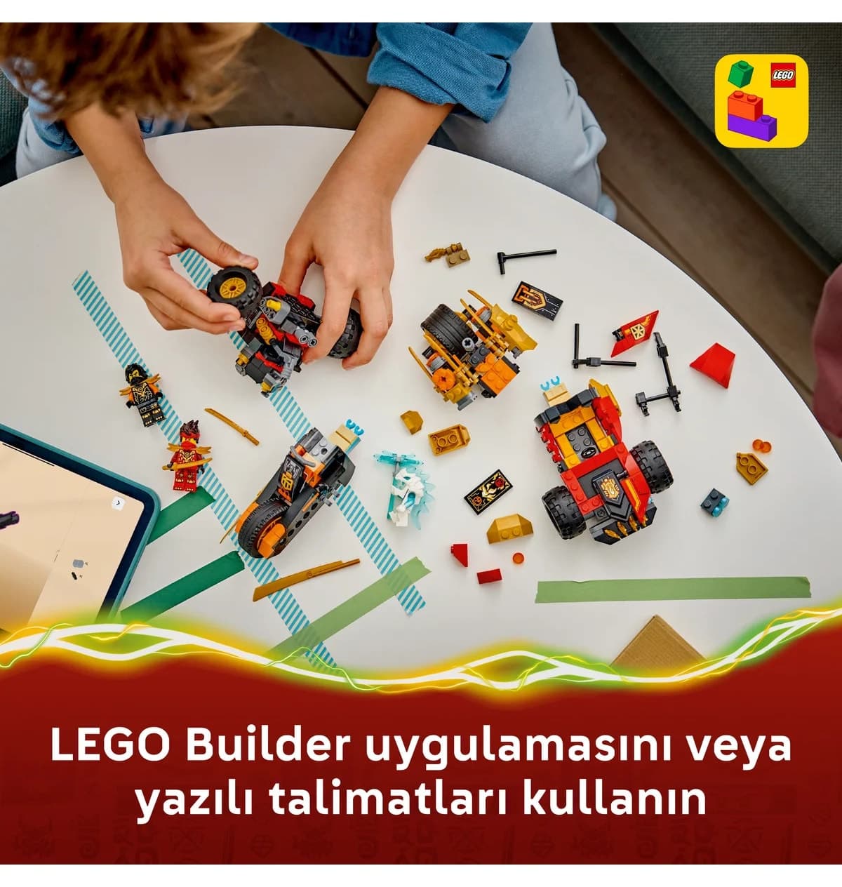 لگو NINJAGO ماشینهای ترکیبی کای و کول مدل 71864 با ۳۹۴ قطعه لگو NINJAGO ماشینهای ترکیبی کای و کول مدل 71864 با ۳۹۴ قطعه