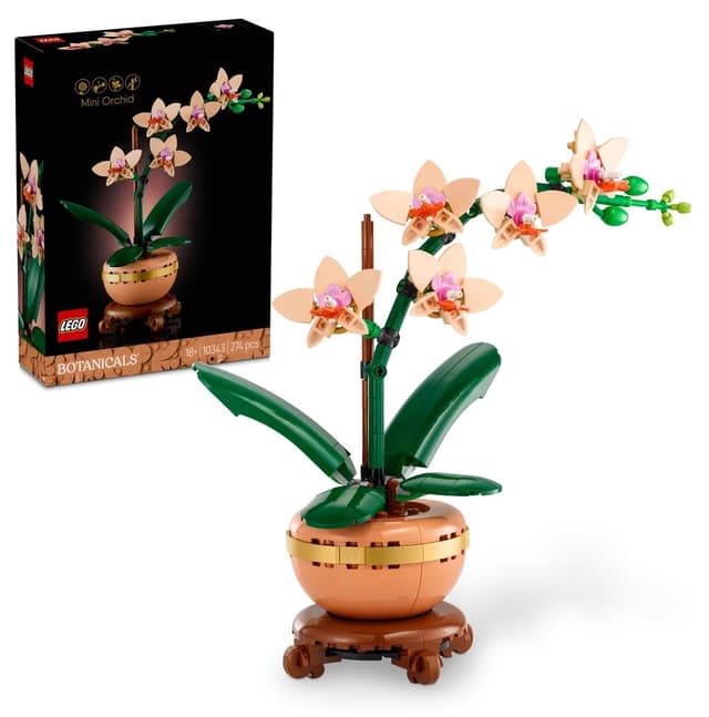 لگو 10343 Botanicals گل ارکیده مینیاتوری برای بزرگسالان با گلهای رنگ روشن (274 قطعه) لگو 10343 Botanicals گل ارکیده مینیاتوری برای بزرگسالان با گلهای رنگ روشن (274 قطعه)