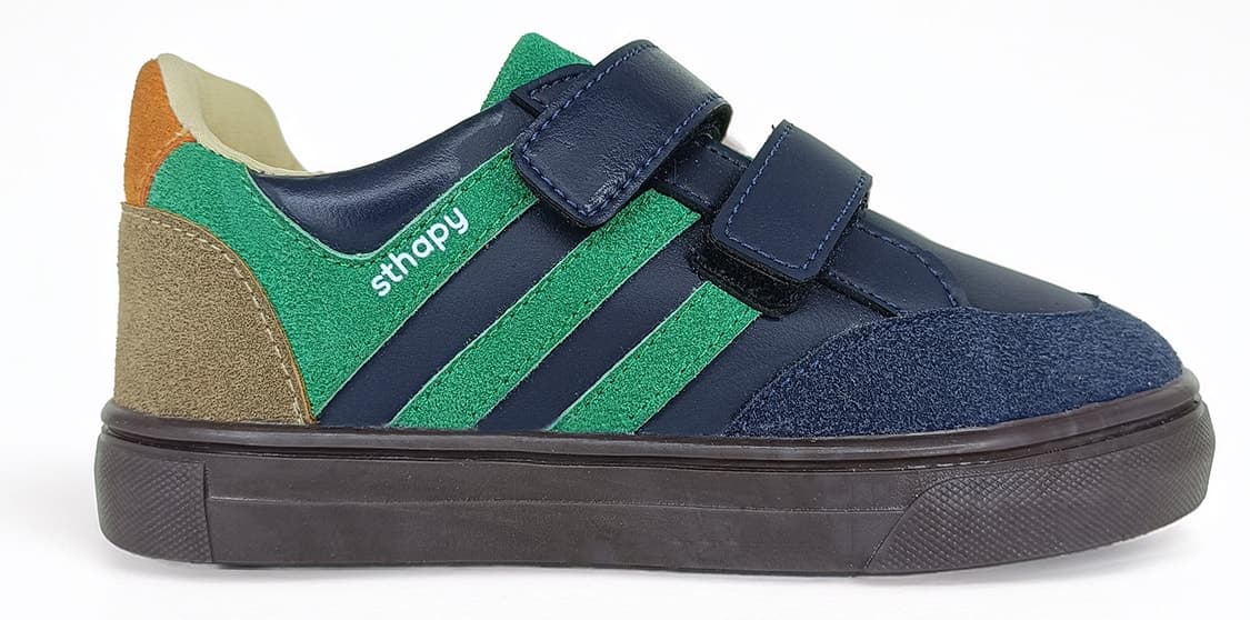 کفش کتانی ارتوپدی چسبی روزمره کودک دختر و پسر Sthapy Sheldon سایز 26-35 کفش کتانی ارتوپدی چسبی روزمره کودک دختر و پسر Sthapy Sheldon سایز 26-35