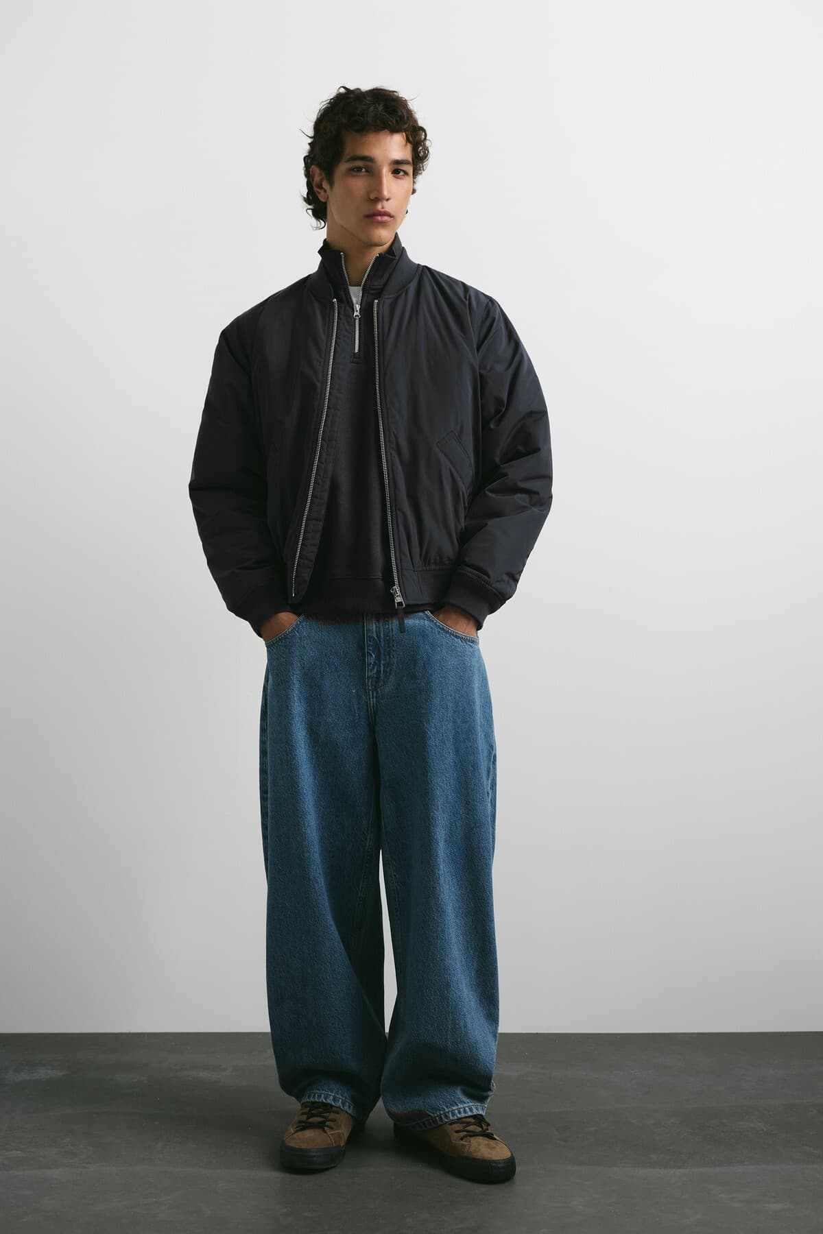 ژاکت بامبر مردانه Pull & Bear پفی ژاکت بامبر مردانه Pull & Bear پفی