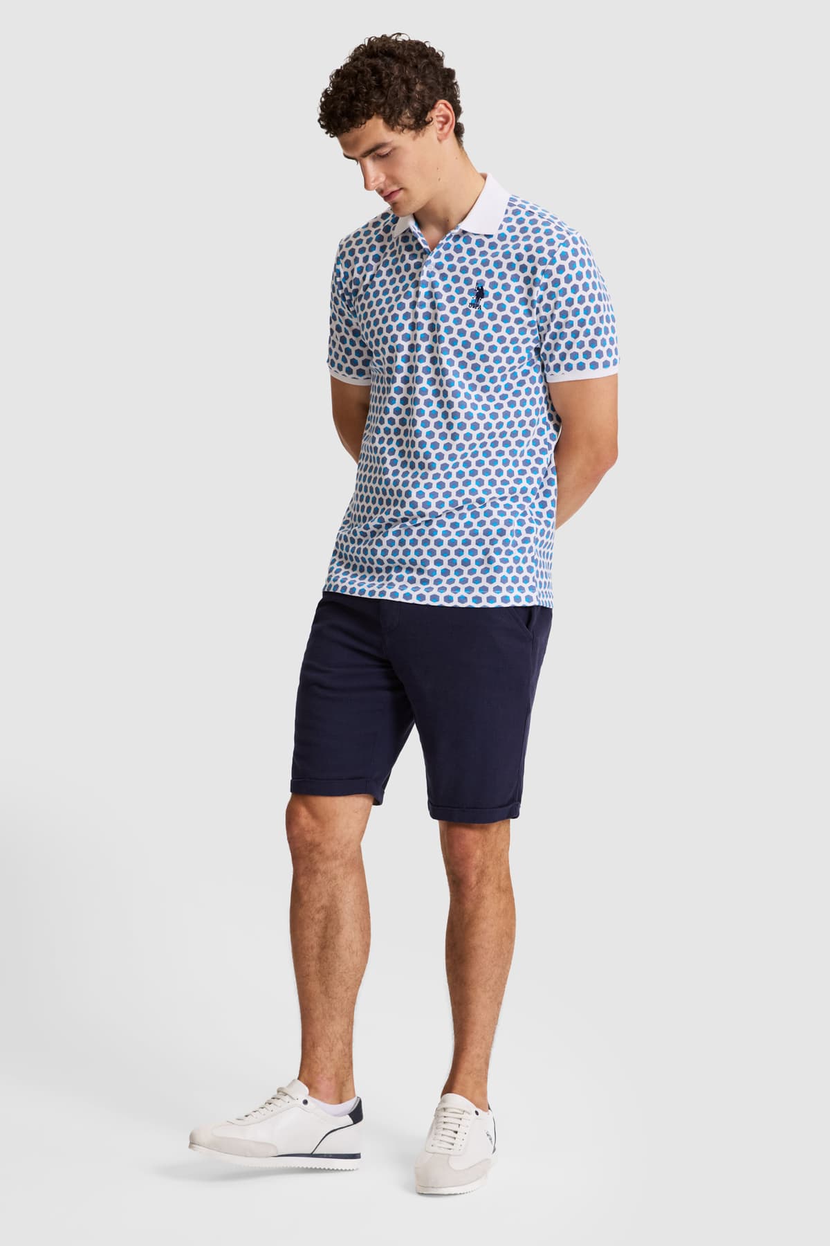 تیشرت یقه پولو مردانه U.S. Polo Assn. سفید فیت معمولی مدل 50326962-VR013 تیشرت یقه پولو مردانه U.S. Polo Assn. سفید فیت معمولی مدل 50326962-VR013