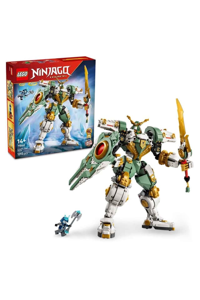 لگو 71860 NINJAGO ربات تایتان برای ۱۴ سال به بالا نسخه پانزدهمین سالگرد Lloyd لگو 71860 NINJAGO ربات تایتان برای ۱۴ سال به بالا نسخه پانزدهمین سالگرد Lloyd