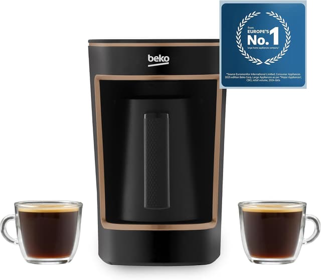 دستگاه قهوه ترک Beko ۵ فنجانی مدل TKM2341BC مشکی و مسی دستگاه قهوه ترک Beko ۵ فنجانی مدل TKM2341BC مشکی و مسی