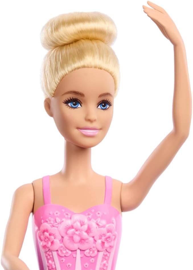 عروسک بالرین Barbie با موهای بلوند و دامن توتوی بنفش جداشدنی عروسک بالرین Barbie با موهای بلوند و دامن توتوی بنفش جداشدنی