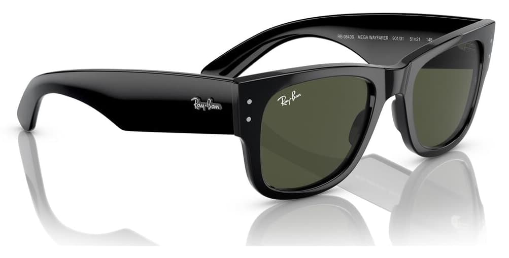 عینک آفتابی یونیسکس Ray-Ban Mega Wayfarer مدل RB 0840S 901 31 51 عینک آفتابی یونیسکس Ray-Ban Mega Wayfarer مدل RB 0840S 901 31 51