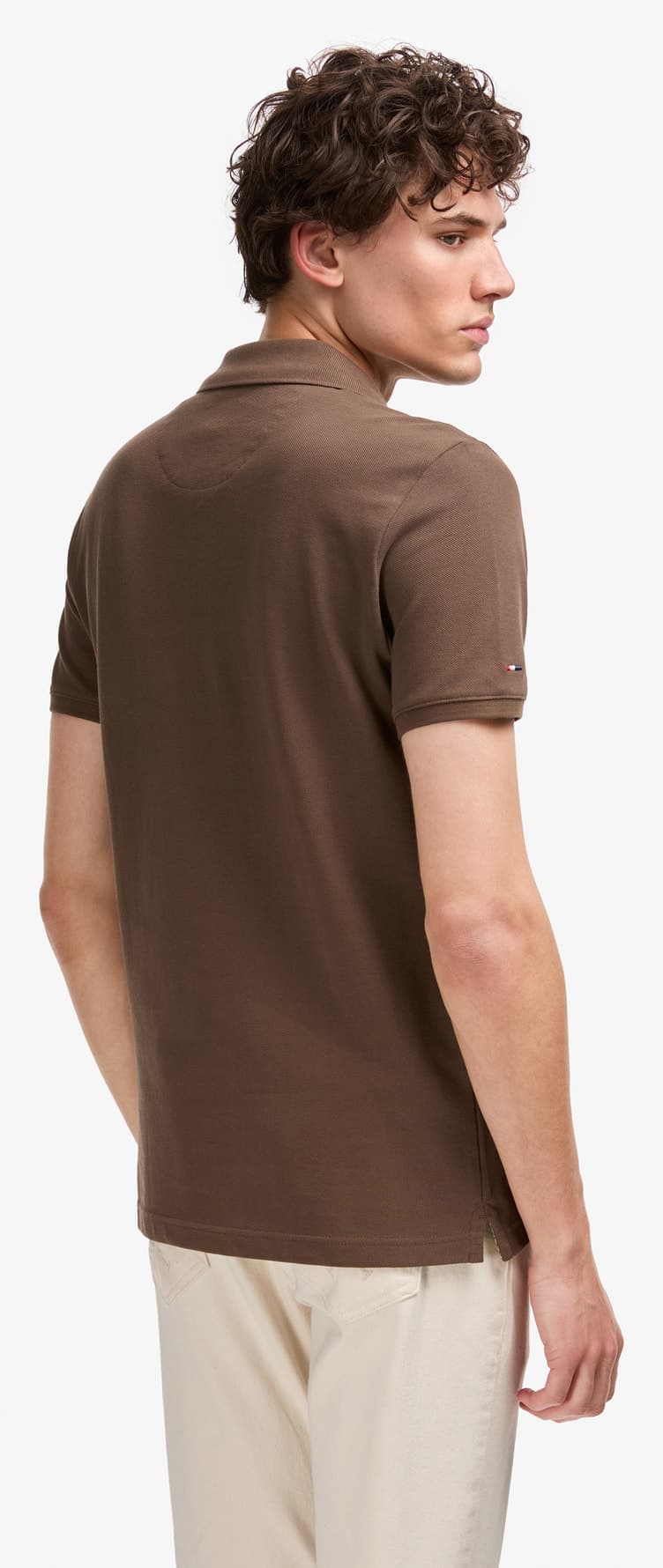 تیشرت مردانه U.S. Polo Assn. یقه پولو اسلیم فیت قهوهای ساده مدل 50322304-VR029 تیشرت مردانه U.S. Polo Assn. یقه پولو اسلیم فیت قهوهای ساده مدل 50322304-VR029