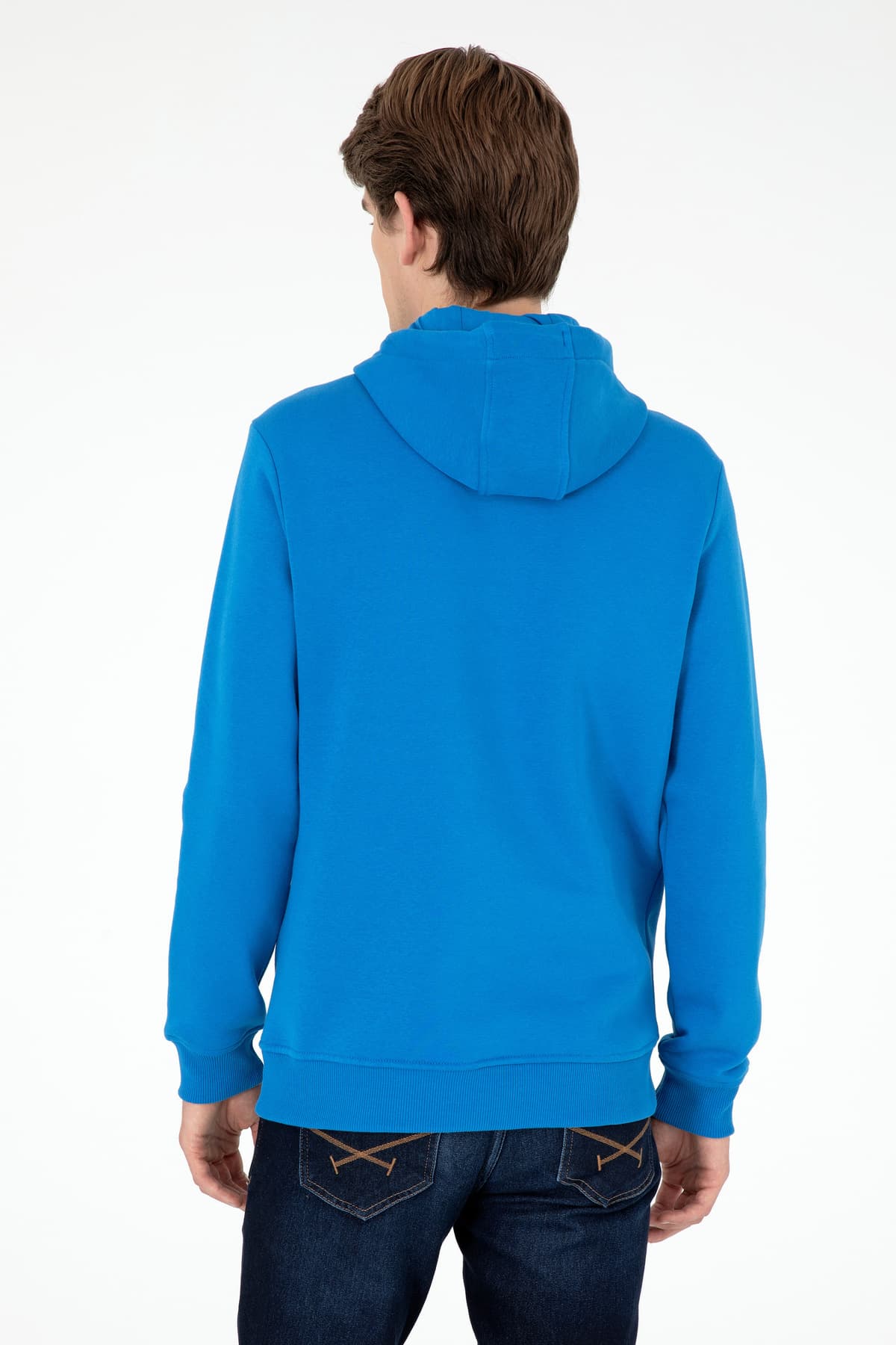 سویشرت کلاهدار مردانه U.S. Polo Assn. آبی کبالتی داخل کرکدار مدل 50295176-VR077 سویشرت کلاهدار مردانه U.S. Polo Assn. آبی کبالتی داخل کرکدار مدل 50295176-VR077