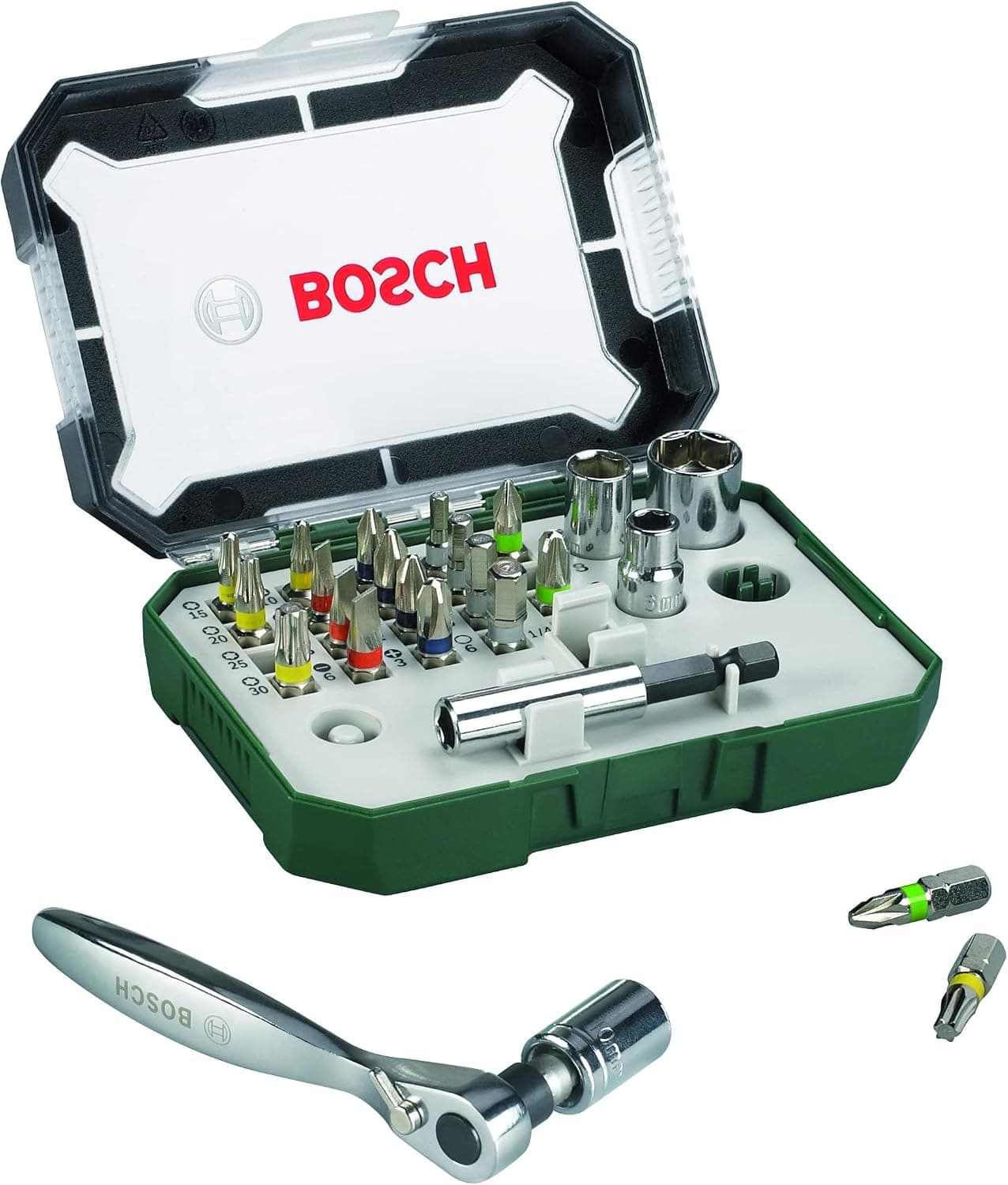 مجموعه بیت پیچگوشتی Bosch ترکیبی با بیتهای رنگبندیشده مدل 2607017063 مجموعه بیت پیچگوشتی Bosch ترکیبی با بیتهای رنگبندیشده مدل 2607017063