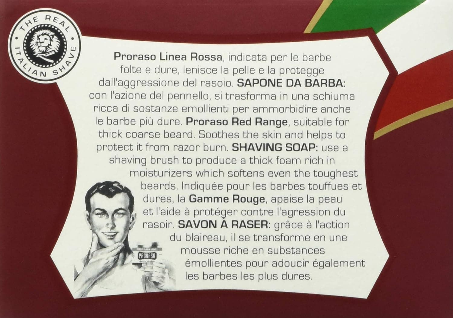 صابون اصلاح مردانه Proraso در کاسه قرمز 150 ml صابون اصلاح مردانه Proraso در کاسه قرمز 150 ml