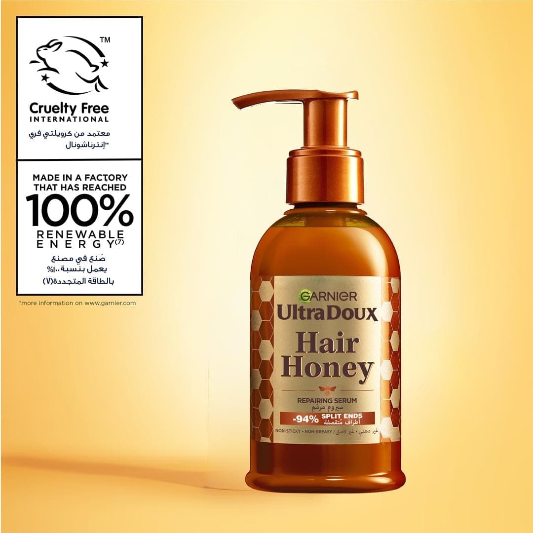 سرم ترمیم کننده مو Garnier Ultra Doux Honey Treasures برای موهای آسیب دیده و سرشاخه 115ml سرم ترمیم کننده مو Garnier Ultra Doux Honey Treasures برای موهای آسیب دیده و سرشاخه 115ml