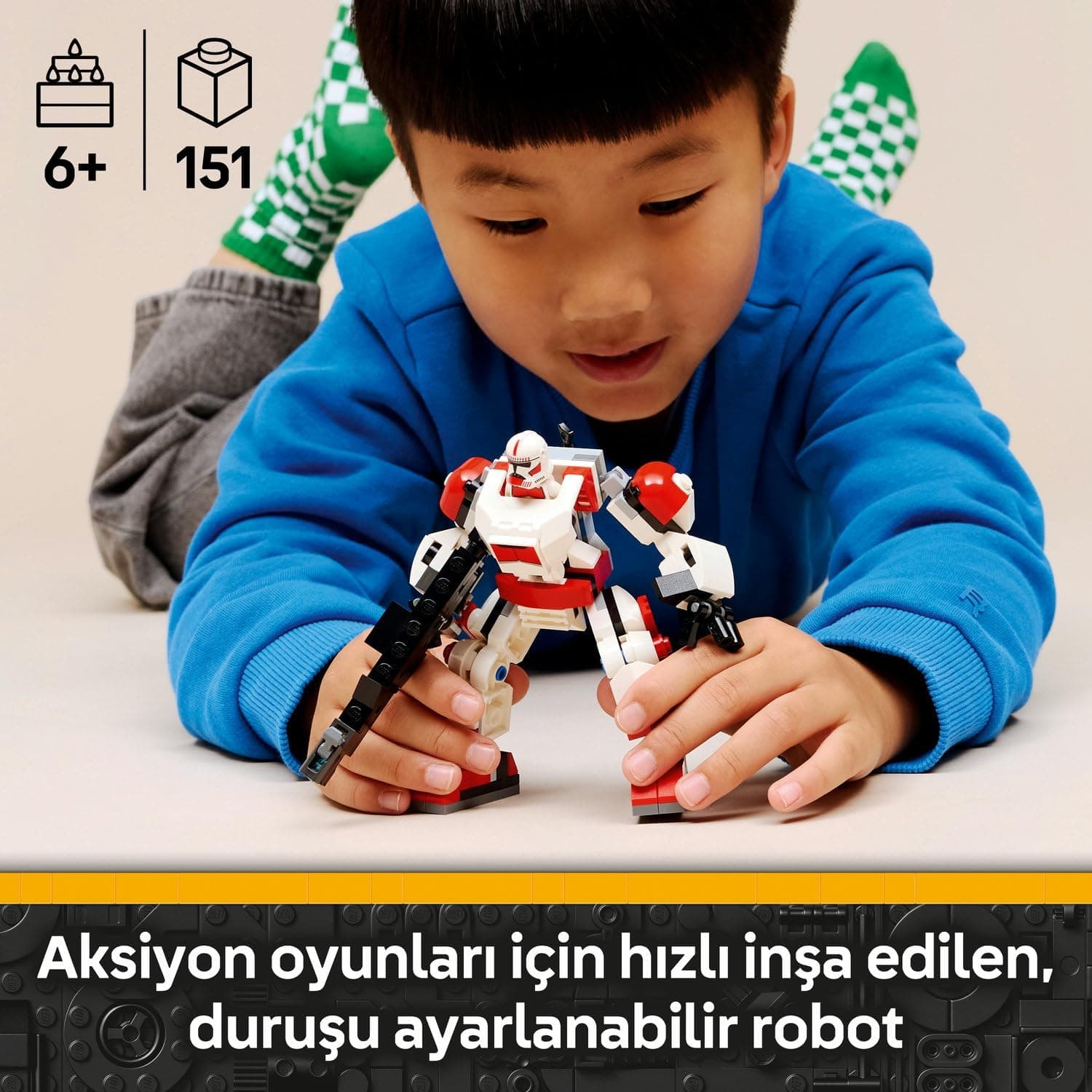 لگو Star Wars ربات اسباببازی مدل Klon Şok Trooper 75448 لگو Star Wars ربات اسباببازی مدل Klon Şok Trooper 75448
