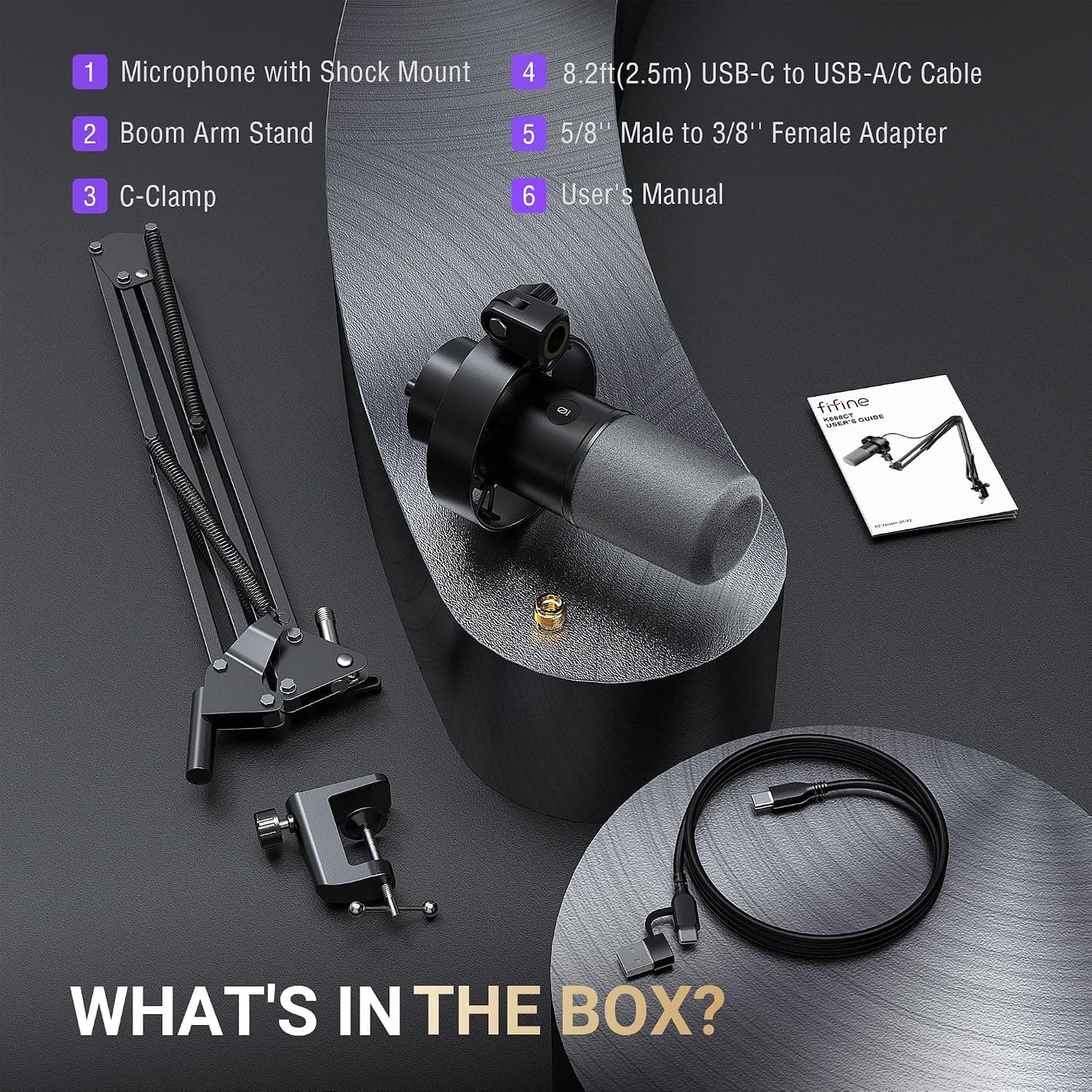 ست میکروفون پادکست FIFINE AmpliTank دینامیک ووکال USB/XLR مدل K688CT ست میکروفون پادکست FIFINE AmpliTank دینامیک ووکال USB/XLR مدل K688CT