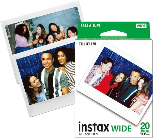 فیلم فوری Fujifilm Instax WIDE حاشیه سفید بسته 20 عکسی فیلم فوری Fujifilm Instax WIDE حاشیه سفید بسته 20 عکسی