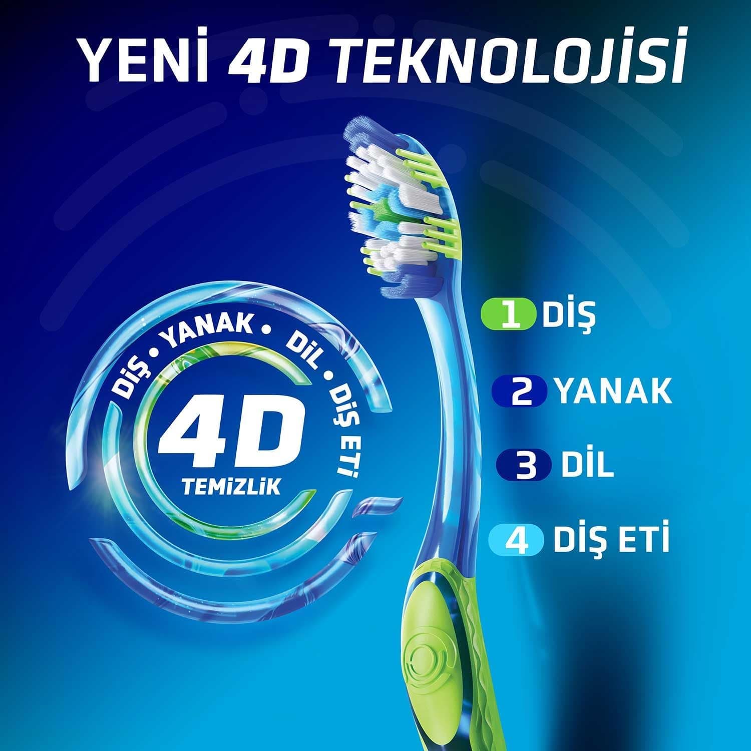 مسواک Signal Ultra Clean Expert 4D Clean متوسط 1+1 مسواک Signal Ultra Clean Expert 4D Clean متوسط 1+1