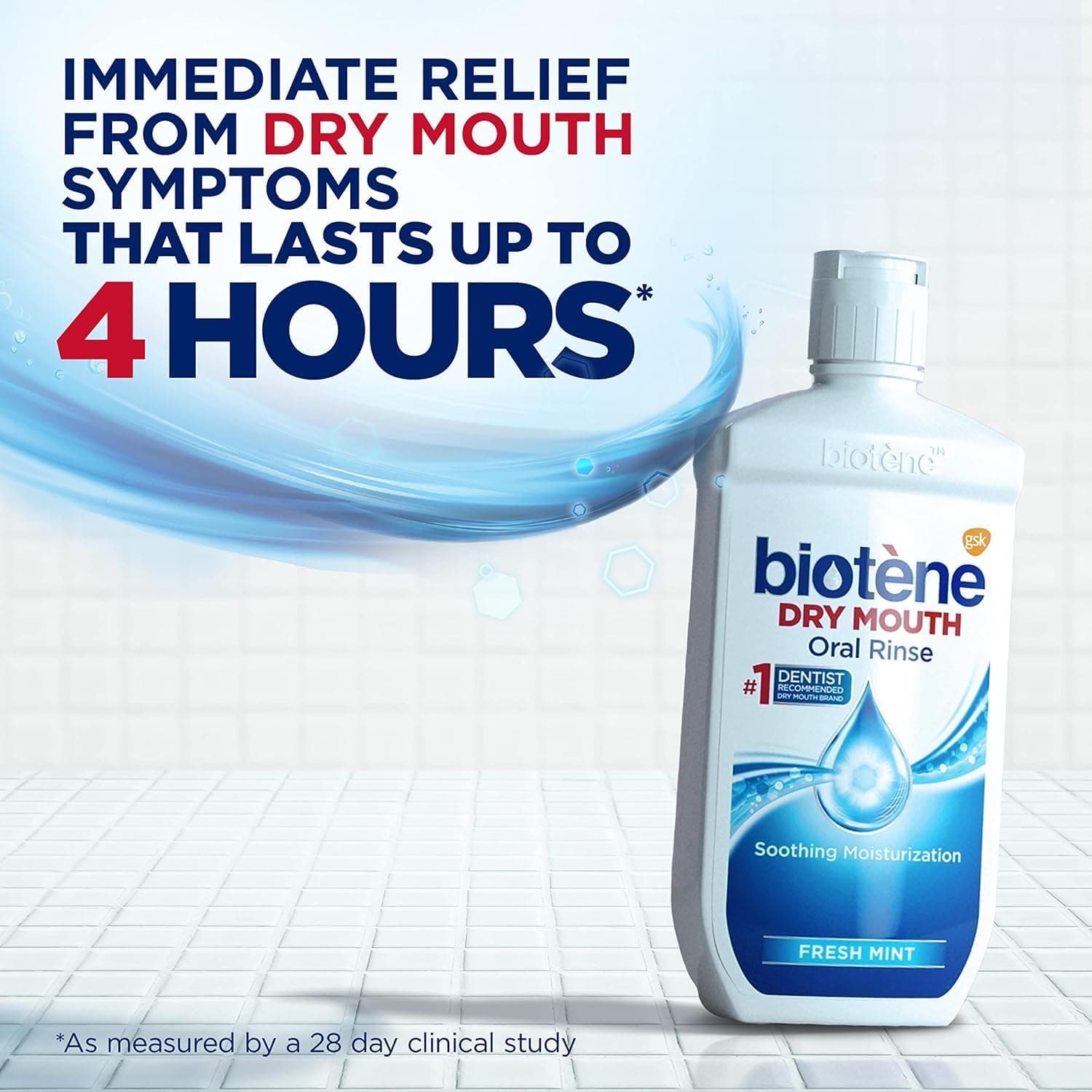 دهانشویه مخصوص خشکی دهان biotène با طعم نعناع تازه 237ML دهانشویه مخصوص خشکی دهان biotène با طعم نعناع تازه 237ML