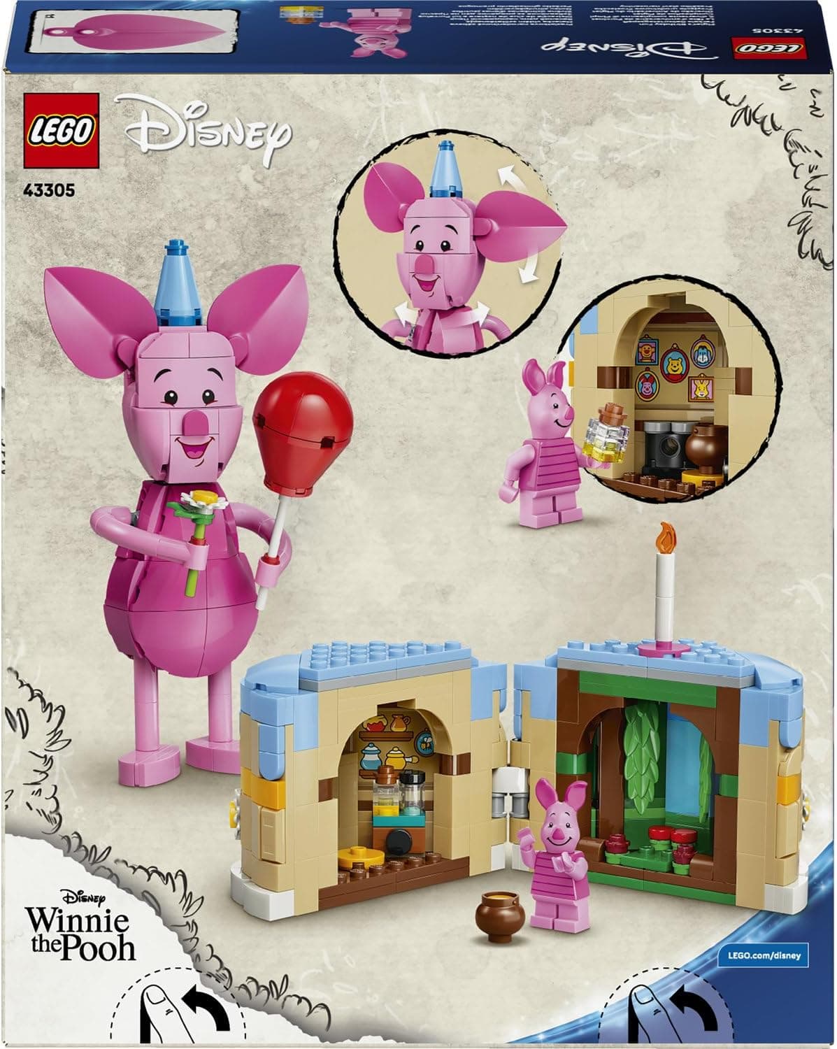 لگو Disney جشن تولد Piglet مدل 43305 لگو Disney جشن تولد Piglet مدل 43305