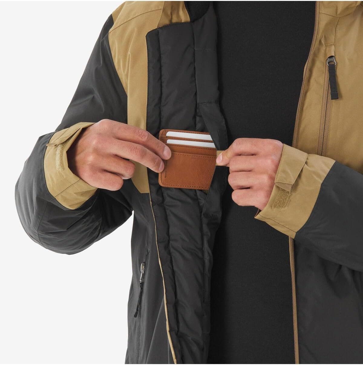 کاپشن کوهنوردی ضدآب مردانه Decathlon Quechua قهوهای مدل NH500-10 °C، سایز S کاپشن کوهنوردی ضدآب مردانه Decathlon Quechua قهوهای مدل NH500-10 °C، سایز S