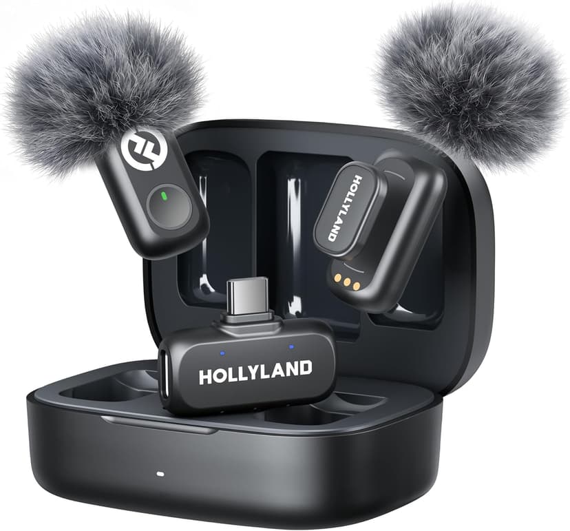 میکروفون بیسیم Hollyland نسخه Type-C مدل LARK A1 DUO با حذف نویز میکروفون بیسیم Hollyland نسخه Type-C مدل LARK A1 DUO با حذف نویز