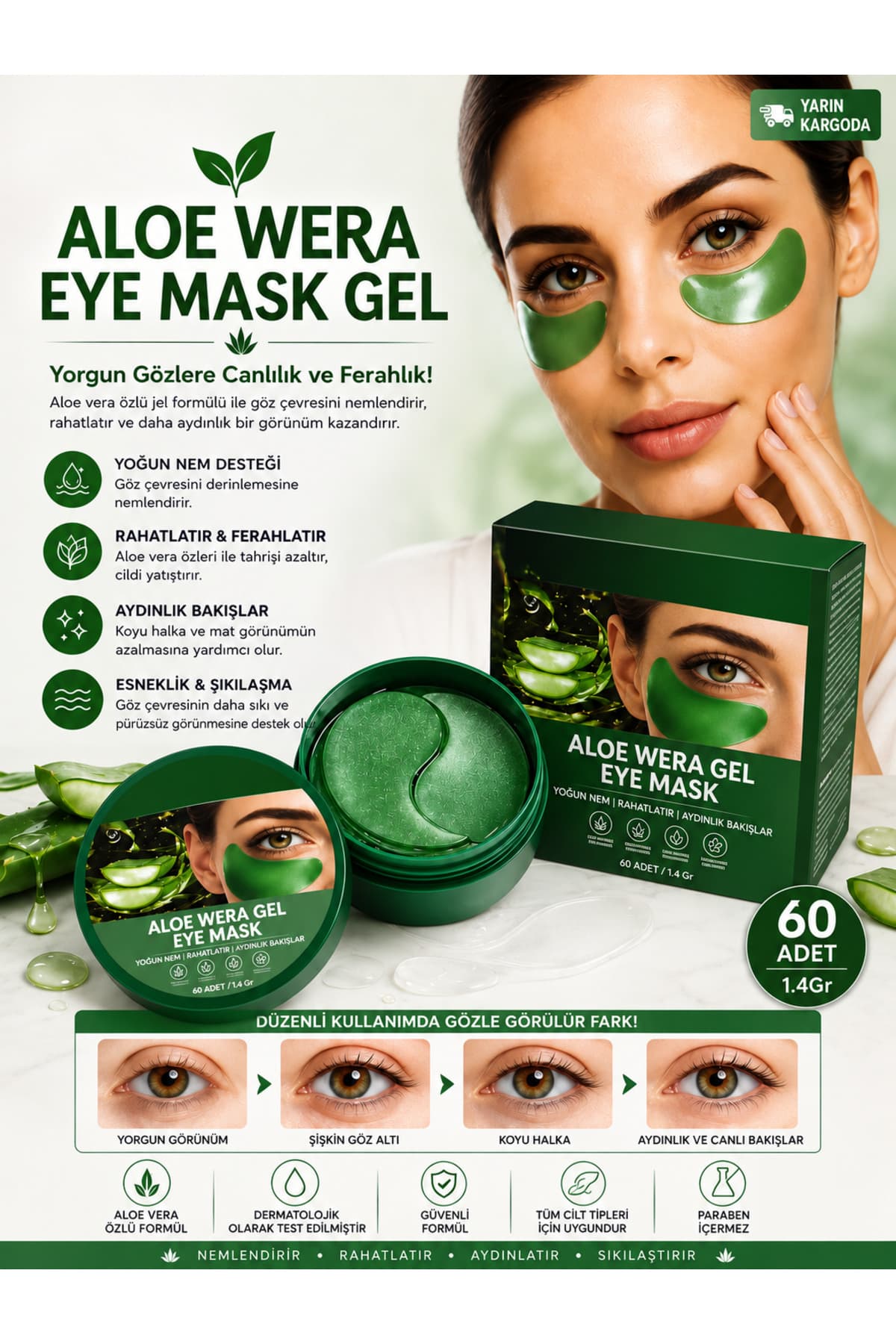 ماسک چشم Deep Passion با آلوئهورا و کلاژن سفتکننده 1.4g 60 عددی ماسک چشم Deep Passion با آلوئهورا و کلاژن سفتکننده 1.4g 60 عددی