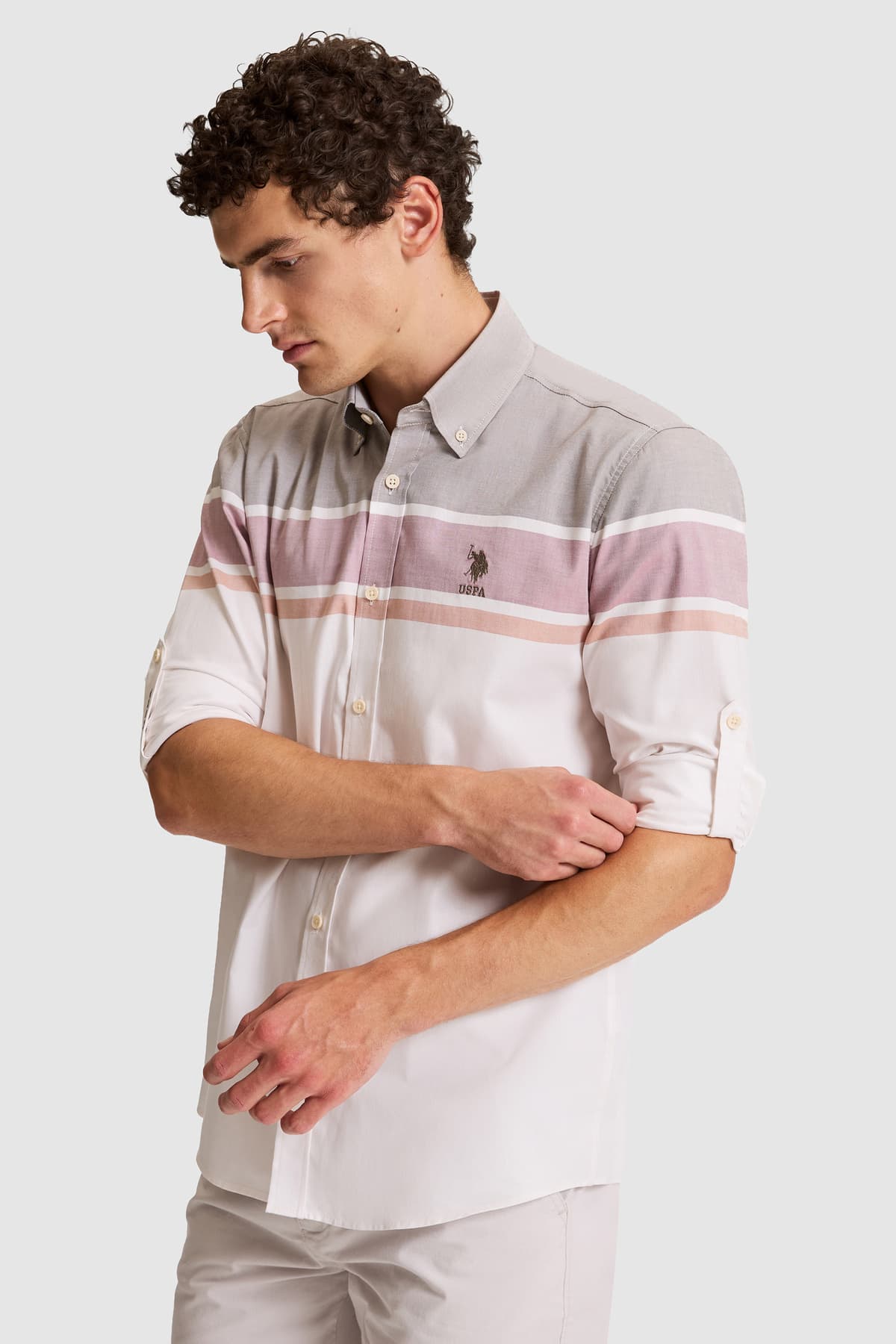 پیراهن آستینبلند مردانه U.S. Polo Assn. رنگ نارگیلی مدل 50322213-VR153 پیراهن آستینبلند مردانه U.S. Polo Assn. رنگ نارگیلی مدل 50322213-VR153