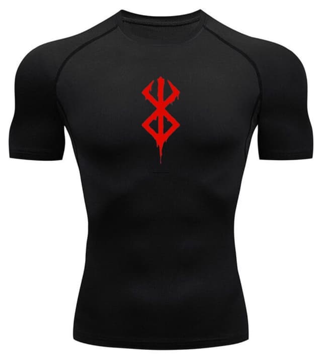 تیشرت مردانه Gymhard کامپرشن آستین کوتاه مدل Berserk تیشرت مردانه Gymhard کامپرشن آستین کوتاه مدل Berserk