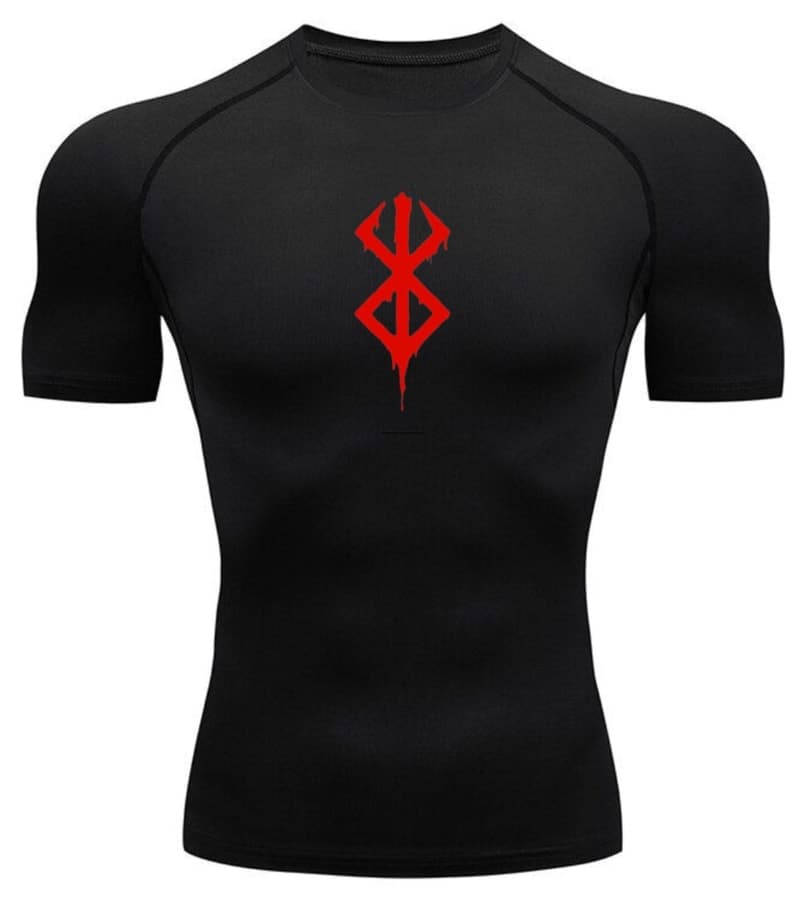 تیشرت مردانه Gymhard کامپرشن آستین کوتاه مدل Berserk تیشرت مردانه Gymhard کامپرشن آستین کوتاه مدل Berserk