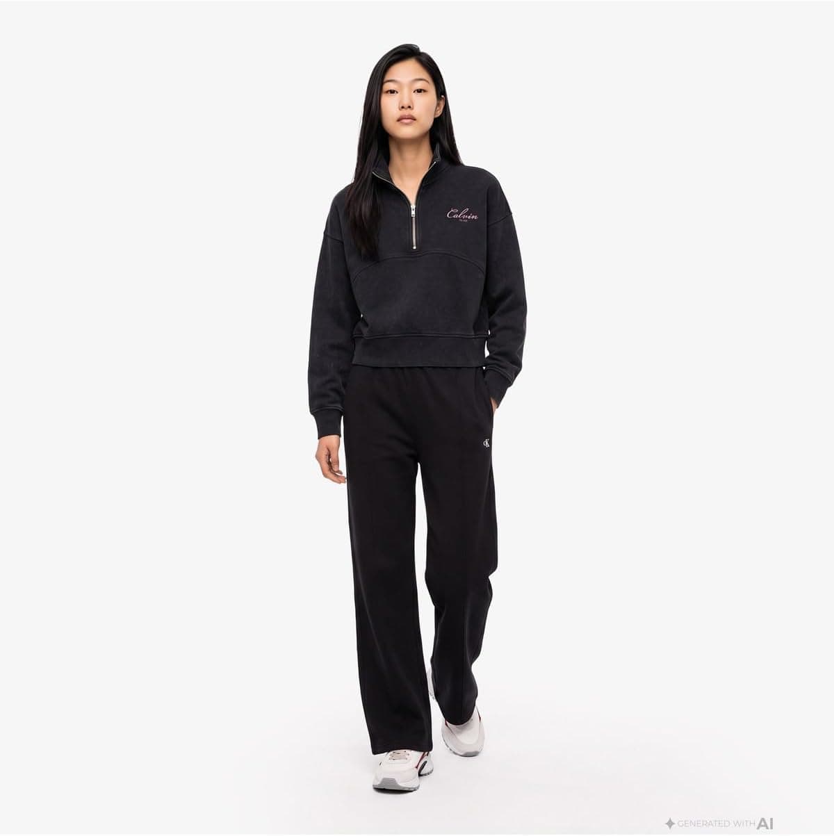 سویشرت مشکی Calvin Klein از جنس French Terry با شستوشوی Indigo Wash مدل LV047H239G سویشرت مشکی Calvin Klein از جنس French Terry با شستوشوی Indigo Wash مدل LV047H239G