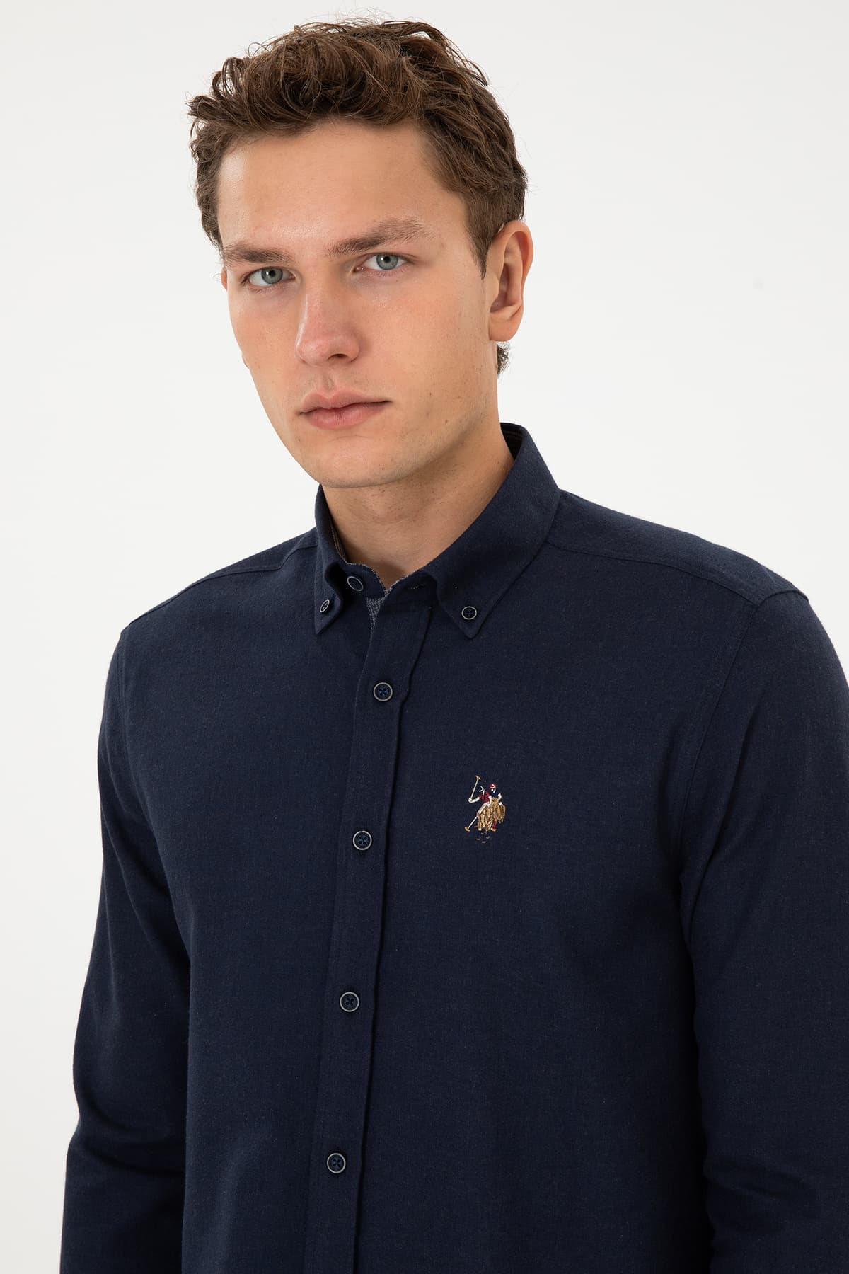 پیراهن مردانه U.S. Polo Assn. آستین بلند سرمهای مدل 50308459-VR033 پیراهن مردانه U.S. Polo Assn. آستین بلند سرمهای مدل 50308459-VR033