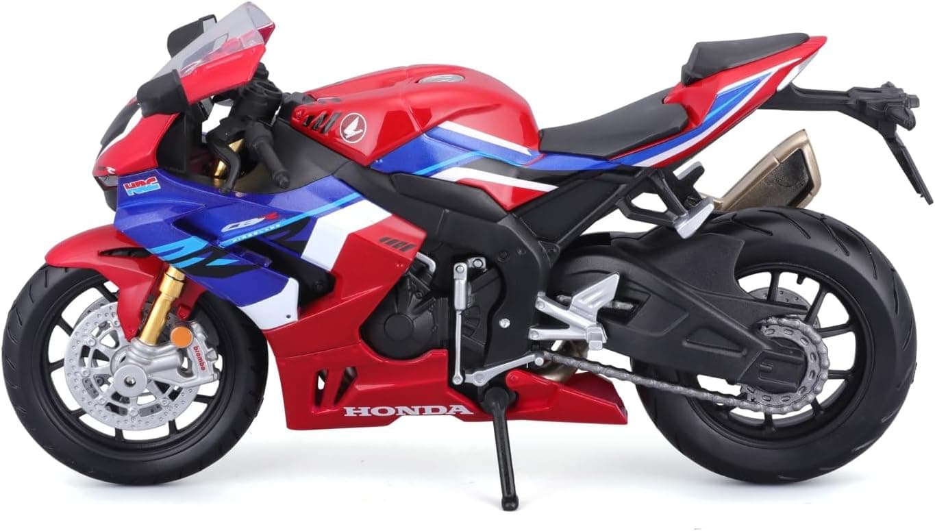 ماکت موتورسیکلت Maisto Honda CBR 1000RR-R Fireblade مقیاس 1:12 با سیستم تعلیق و جک بغل تاشو قرمز/آبی 17 cm مدل 5-20099 ماکت موتورسیکلت Maisto Honda CBR 1000RR-R Fireblade مقیاس 1:12 با سیستم تعلیق و جک بغل تاشو قرمز/آبی 17 cm مدل 5-20099