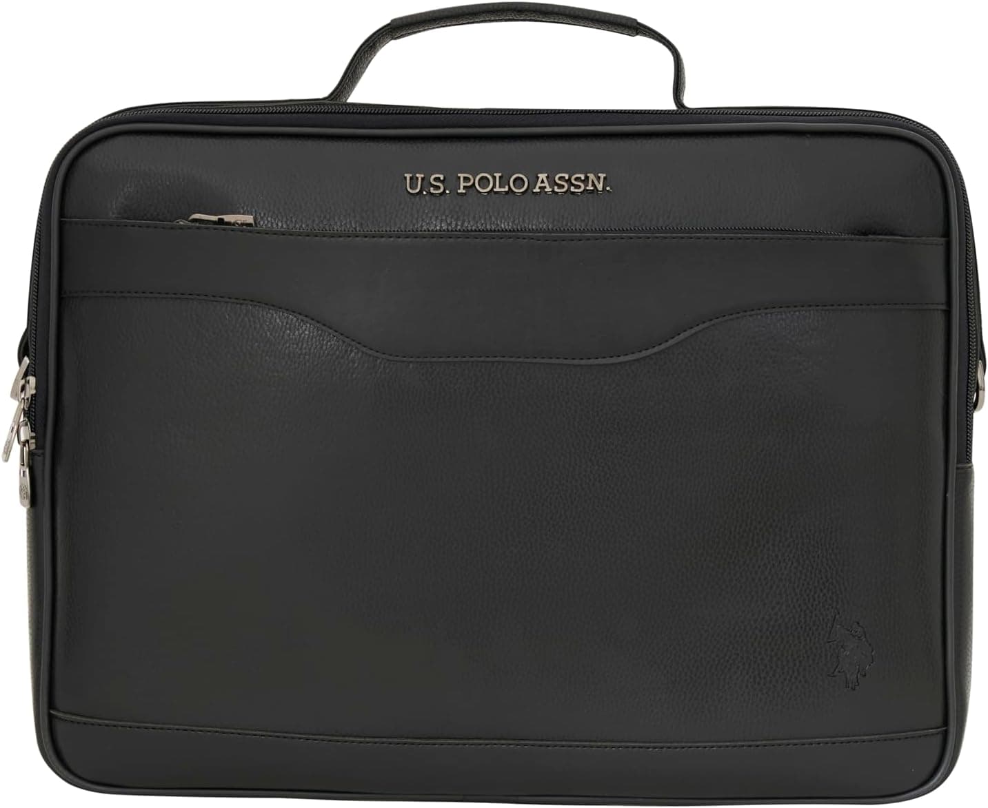 کیف اداری لپتاپ U.S. POLO ASSN. با بند شانهای مشکی مدل 25033-25034 کیف اداری لپتاپ U.S. POLO ASSN. با بند شانهای مشکی مدل 25033-25034