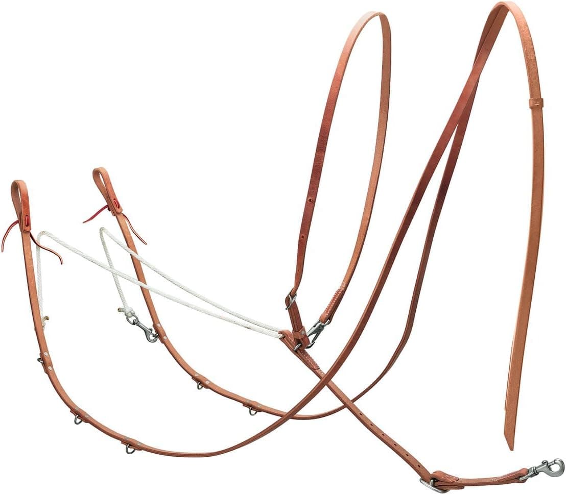مارتینگل اسب چرمی Weaver Equine هارنس آلمانی زنگاری مارتینگل اسب چرمی Weaver Equine هارنس آلمانی زنگاری