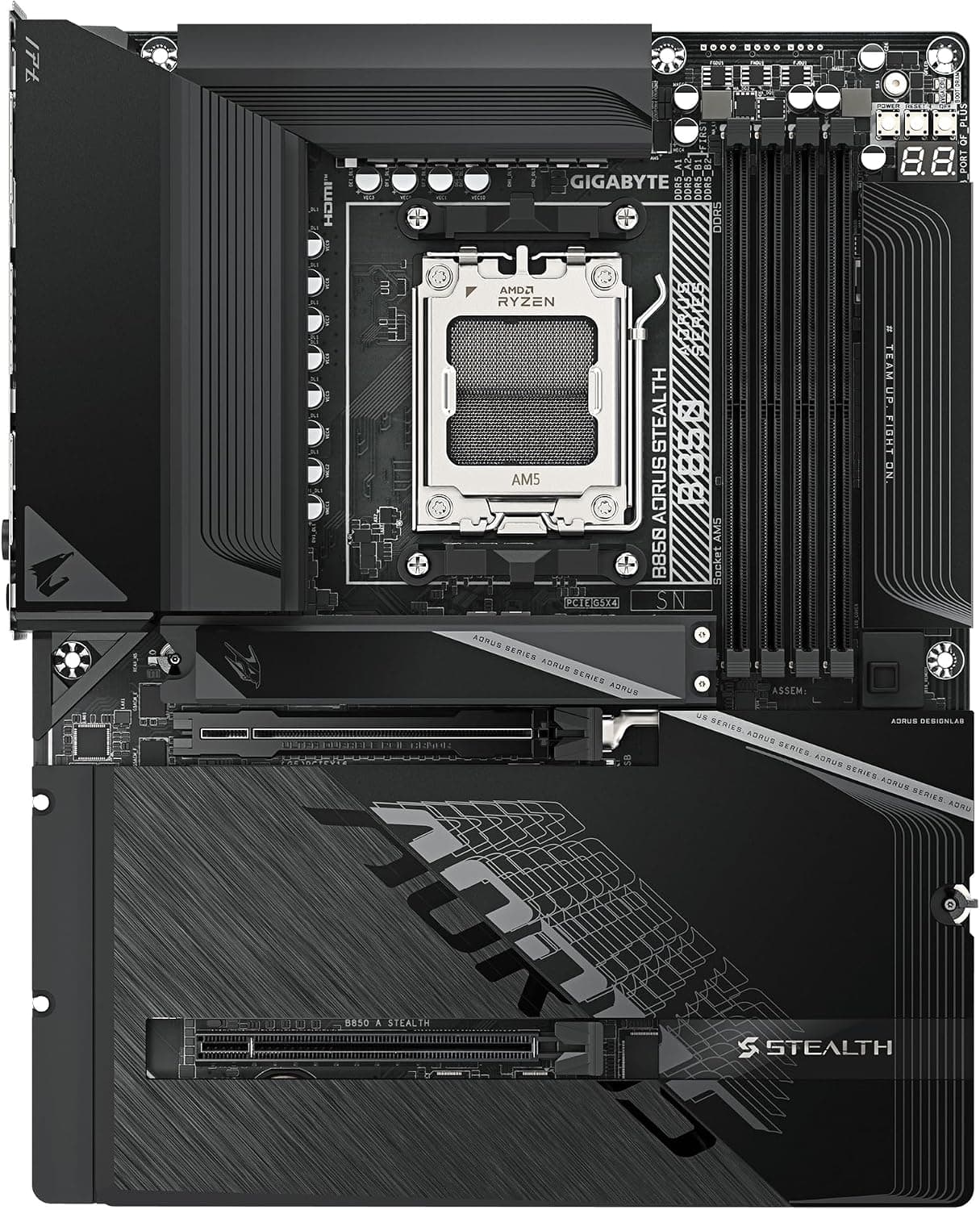 مادربرد GIGABYTE سوکت AM5 فرم فاکتور ATX چیپست B850 مدل A STEALTH مادربرد GIGABYTE سوکت AM5 فرم فاکتور ATX چیپست B850 مدل A STEALTH