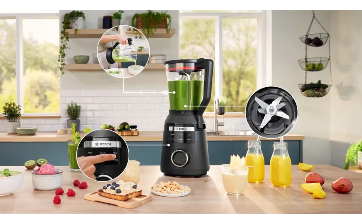بلندر Bosch Serie 6 VitaPower 1800 W مدل MMB6654B سیاه بلندر Bosch Serie 6 VitaPower 1800 W مدل MMB6654B سیاه
