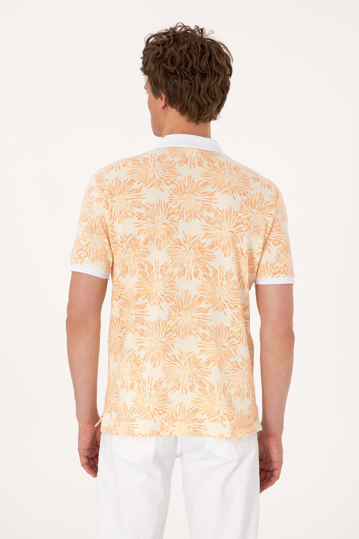 تیشرت مردانه U.S. Polo Assn. فیت معمولی یقه پولو نارنجی مدل 50299618-VR202 تیشرت مردانه U.S. Polo Assn. فیت معمولی یقه پولو نارنجی مدل 50299618-VR202