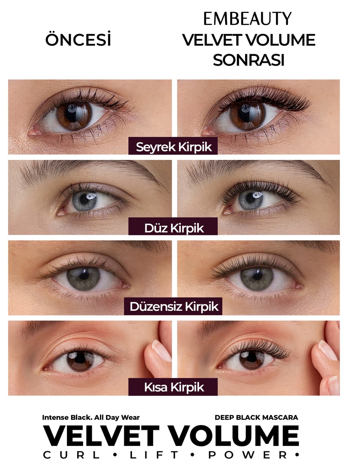 ماسکارا مشکی Embeauty Ultra حجمدهنده و بلندکننده 2 عددی ماسکارا مشکی Embeauty Ultra حجمدهنده و بلندکننده 2 عددی
