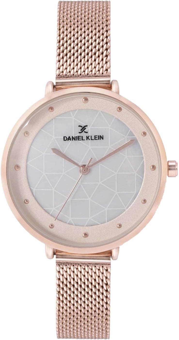 ساعت مچی زنانه Daniel Klein آنالوگ صفحه رزگلد مدل DK11540-3 ساعت مچی زنانه Daniel Klein آنالوگ صفحه رزگلد مدل DK11540-3