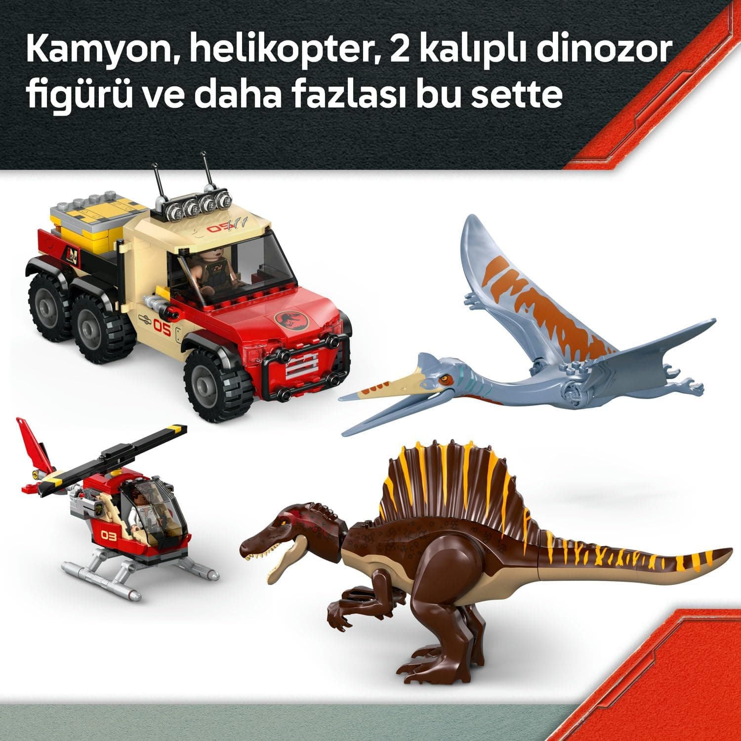 لگو Jurassic World ماموریت هوایی Spinosaurus و Quetzalcoatlus مدل 76976 لگو Jurassic World ماموریت هوایی Spinosaurus و Quetzalcoatlus مدل 76976