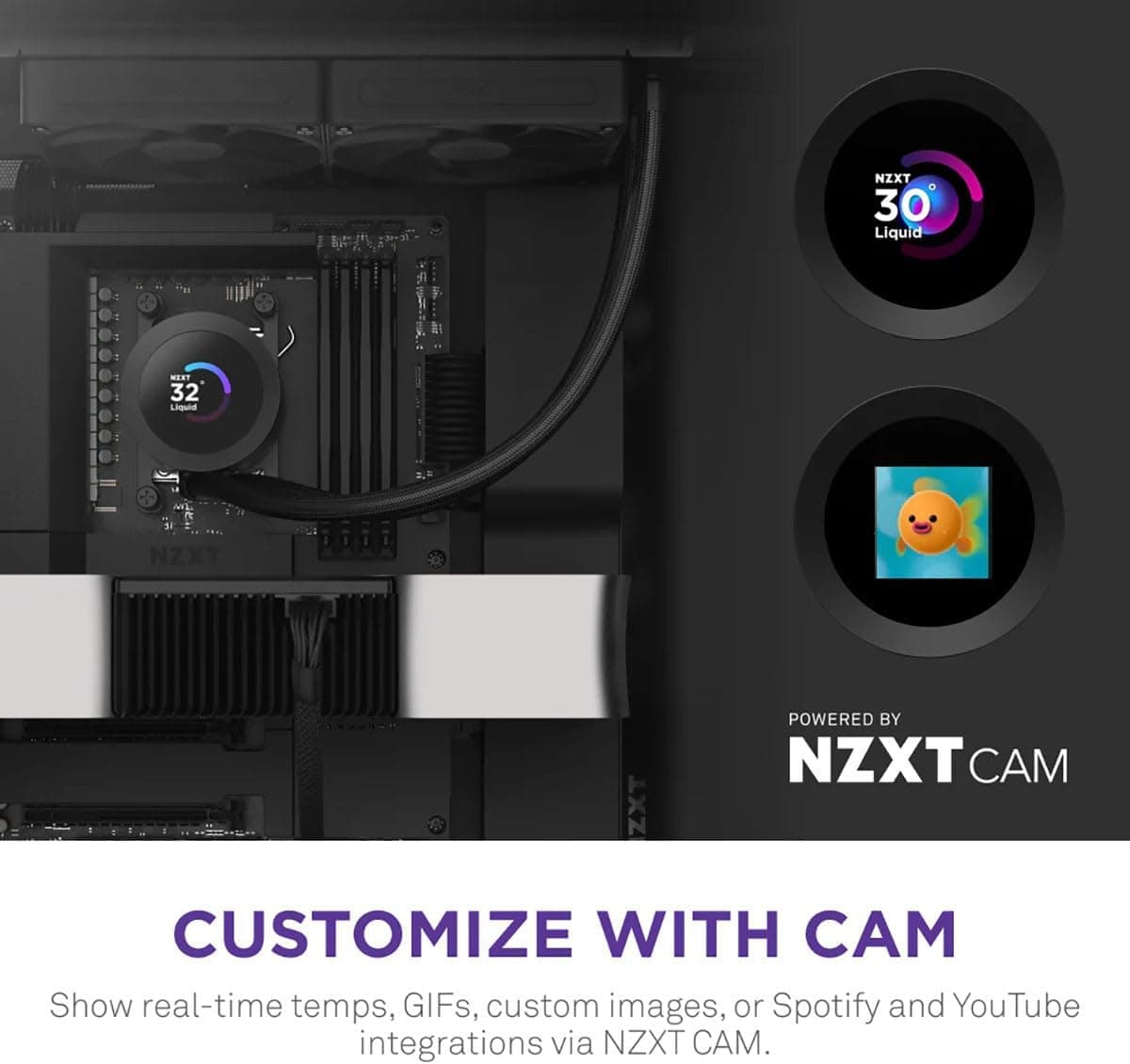 خنککننده مایع CPU NZXT Kraken Plus 280 رادیاتور 280mm LCD قابل شخصیسازی مشکی خنککننده مایع CPU NZXT Kraken Plus 280 رادیاتور 280mm LCD قابل شخصیسازی مشکی