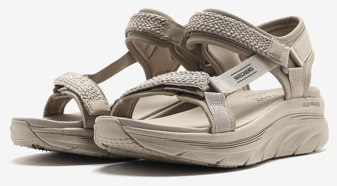 صندل زنانه Skechers D'lux WALKER PRETTY FIELD بژ TPE مدل 119822 صندل زنانه Skechers D'lux WALKER PRETTY FIELD بژ TPE مدل 119822