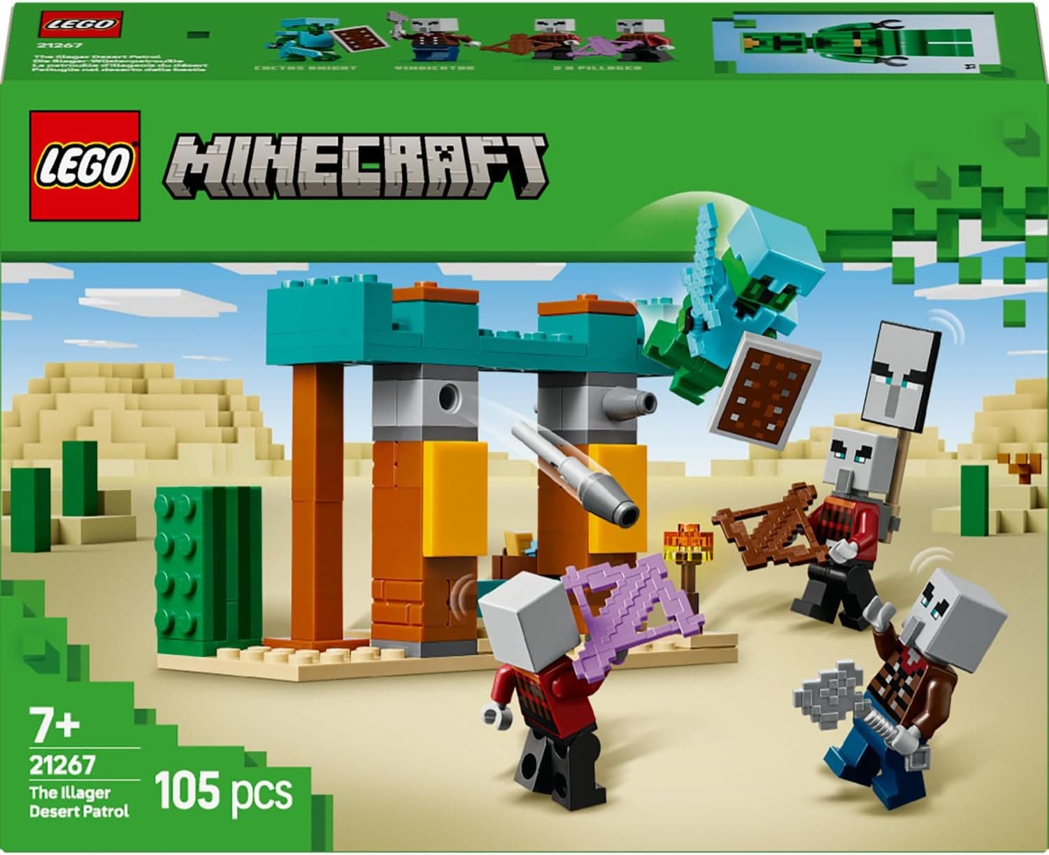 لگو Minecraft گشت صحرایی روستایی سرگردان مدل 21267 لگو Minecraft گشت صحرایی روستایی سرگردان مدل 21267