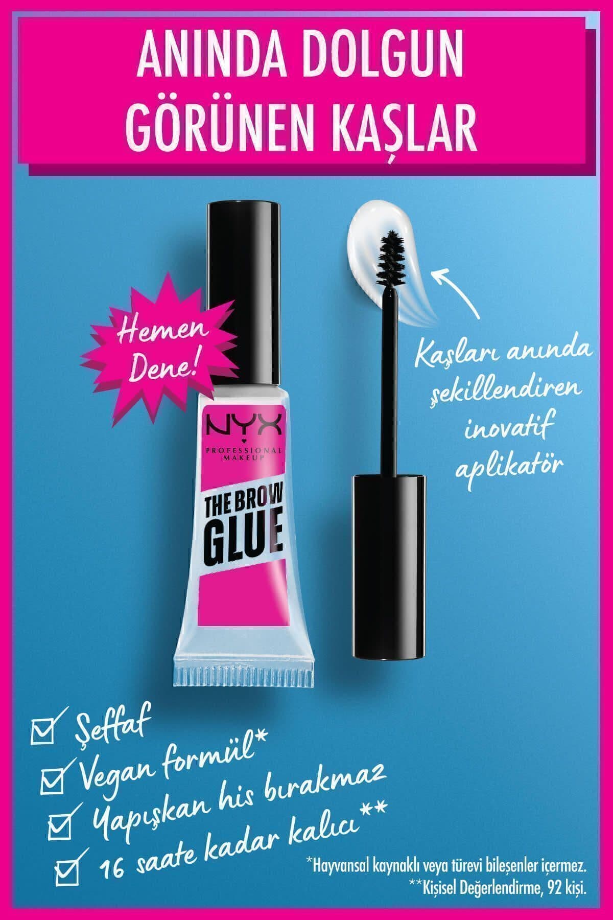 ژل ابرو شفاف NYX Professional Makeup The Brow Glue Instant Brow Styler ژل ابرو شفاف NYX Professional Makeup The Brow Glue Instant Brow Styler