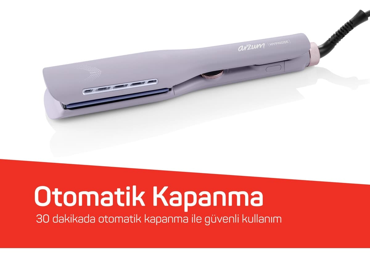 صافکننده مو Arzum صفحه پهن یونی بنفش مدل Hypnose Ionmax AR5111 صافکننده مو Arzum صفحه پهن یونی بنفش مدل Hypnose Ionmax AR5111