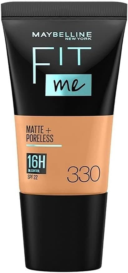کرمپودر MAYBELLINE مناسب پوست نرمال تا چرب، مات با پوشش کامل مدل Fit Me، 330 Toffee کرمپودر MAYBELLINE مناسب پوست نرمال تا چرب، مات با پوشش کامل مدل Fit Me، 330 Toffee