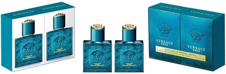 ست ادکلن مردانه Versace ادو تویلت Eros Pour Homme 2×30ml ست ادکلن مردانه Versace ادو تویلت Eros Pour Homme 2×30ml